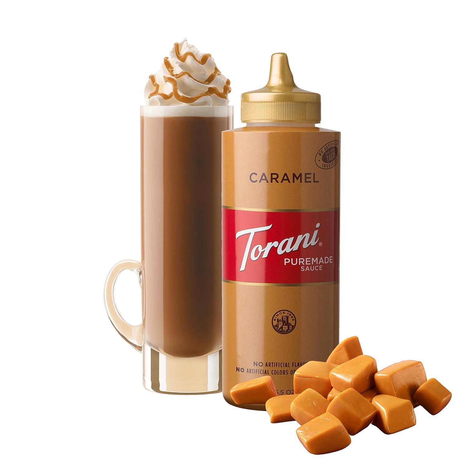 image:imageTorani Puremade Sauce Dark Chocolate 165 Ounces Pack of 4Caramel