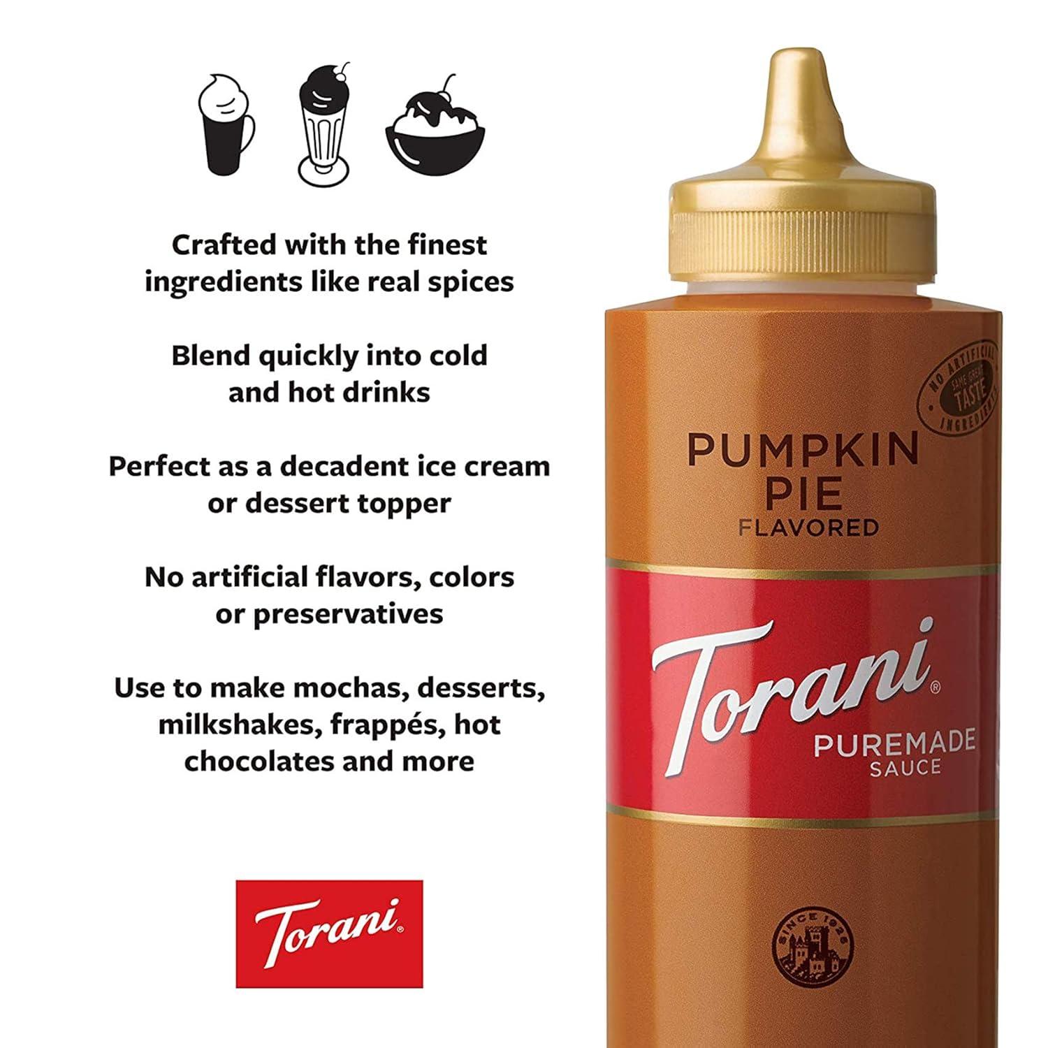 image:imageTorani Puremade Sauce Dark Chocolate 165 Ounces Pack of 4Pumpkin Pie
