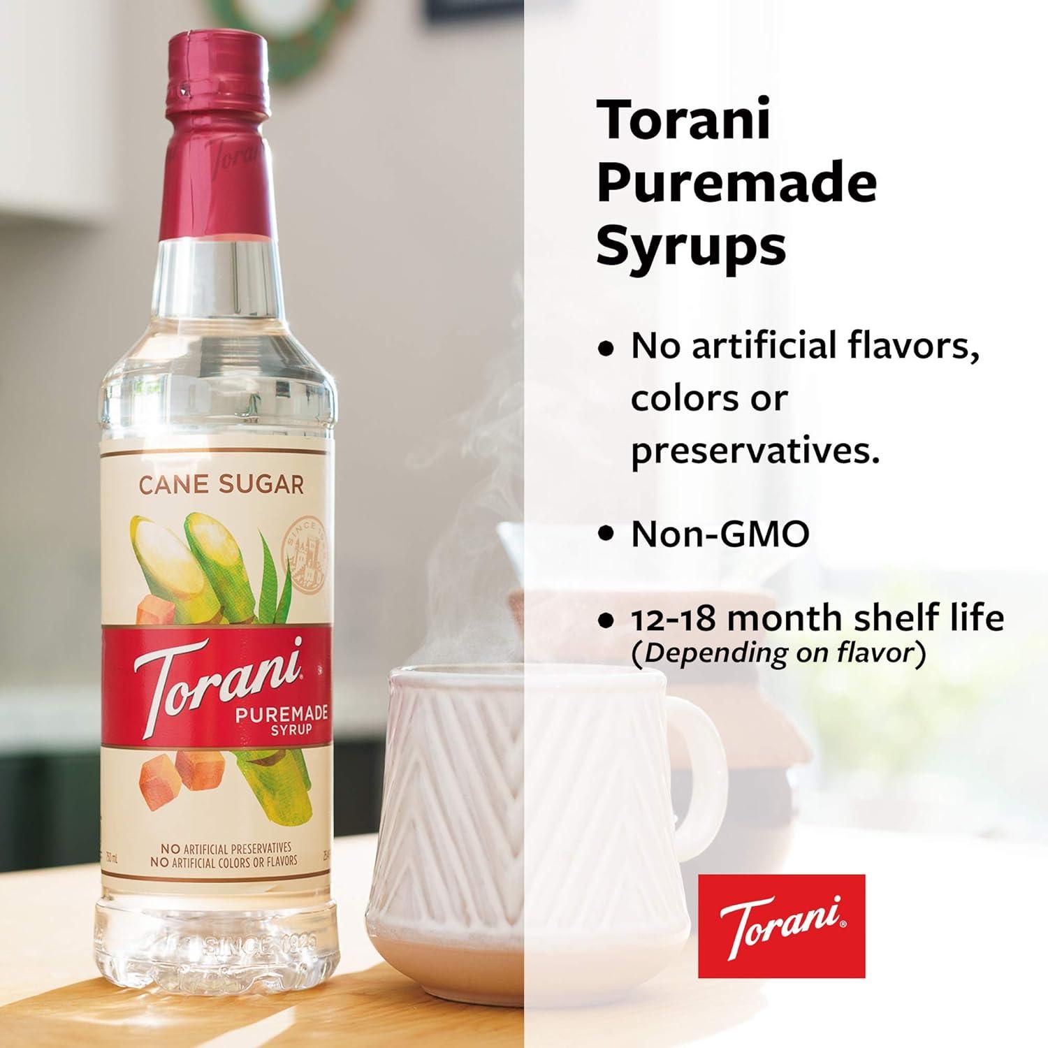 image:imageTorani Puremade Zero Sugar Syrup Caramel 127 Ounce Pack of 4Sugar Free Hazelnut