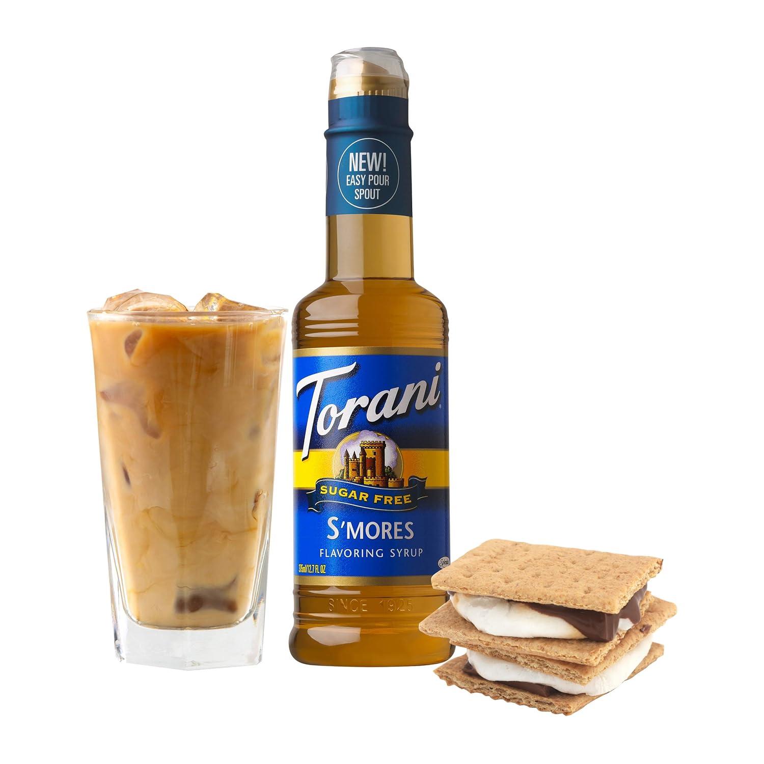 image:imageTorani Sugar Free Syrup Coffeehouse Variety Pack 127 Ounce Pack of 4Sugar Free Smores