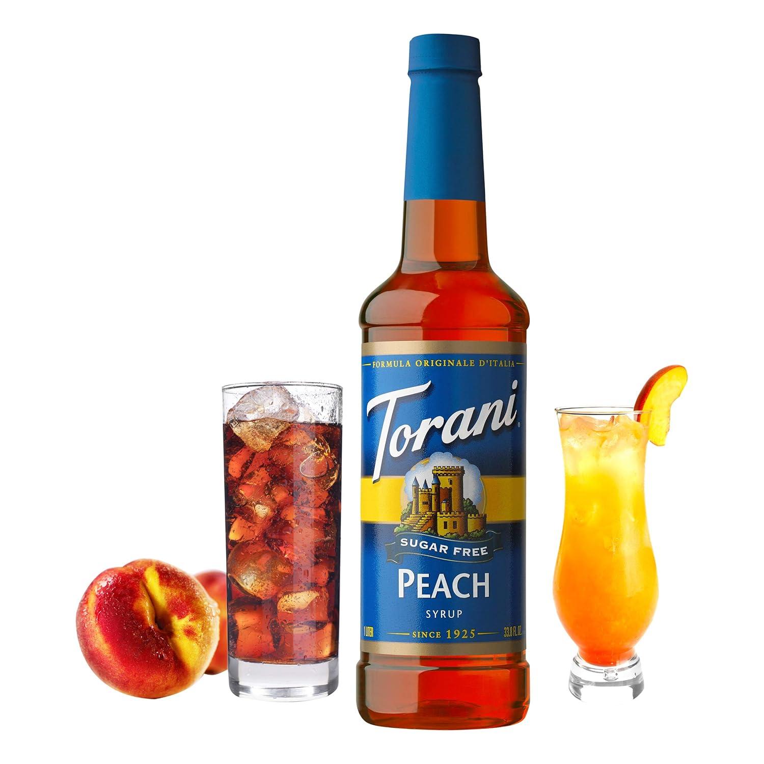 image:imageTorani Sugar Free Syrup Raspberry 254 Ounce Pack of 4Sugar Free Peach