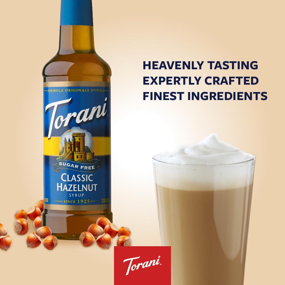 image:imageTorani Syrup Bundle Sugar Free Vanilla and Pump 254 fl oz Bottle Pack of 4Sugar Free Classic Hazelnut