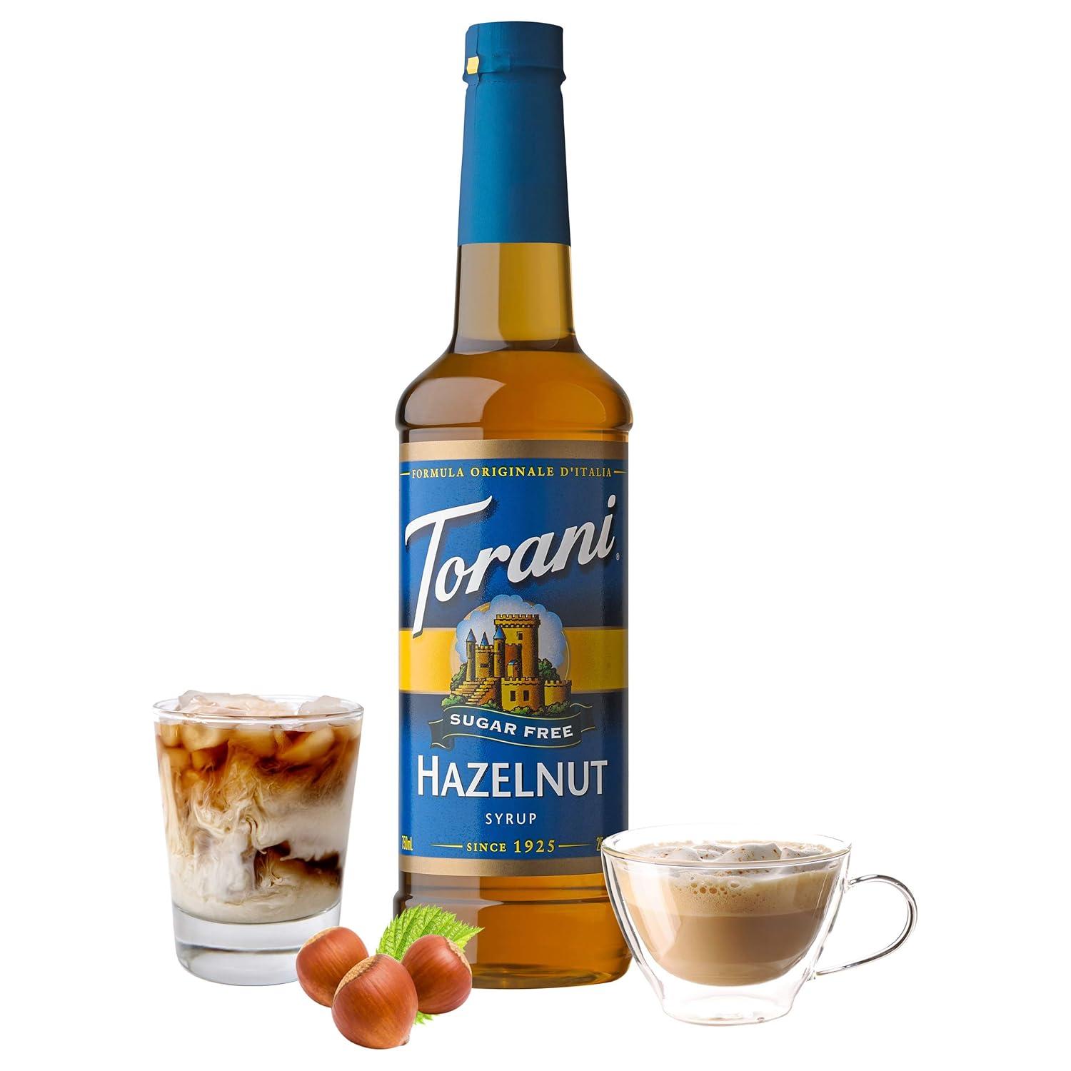 image:imageTorani Syrup Bundle Sugar Free Vanilla and Pump 254 fl oz Bottle Pack of 4Sugar Free Hazelnut