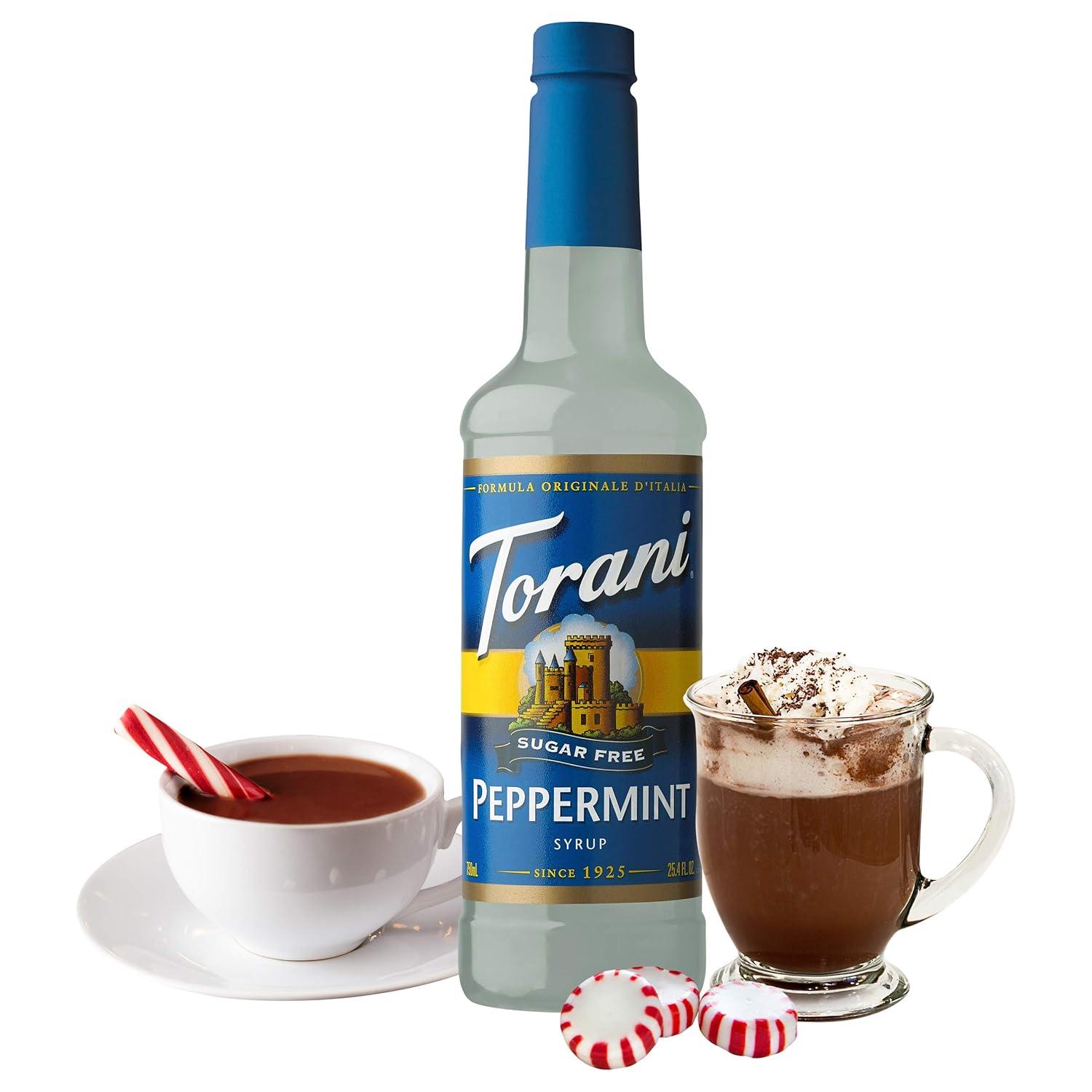 image:imageTorani Syrup Bundle Sugar Free Vanilla and Pump 254 fl oz Bottle Pack of 4Sugar Free Peppermint