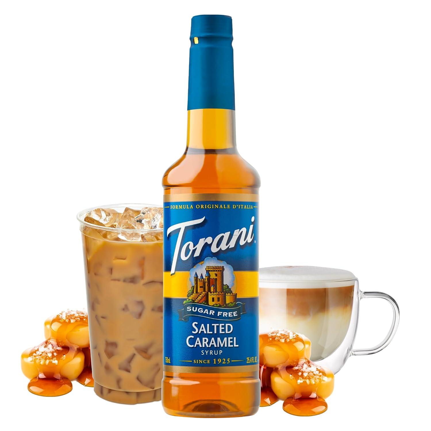 image:imageTorani Syrup Bundle Sugar Free Vanilla and Pump 254 fl oz Bottle Pack of 4Sugar Free Salted Caramel