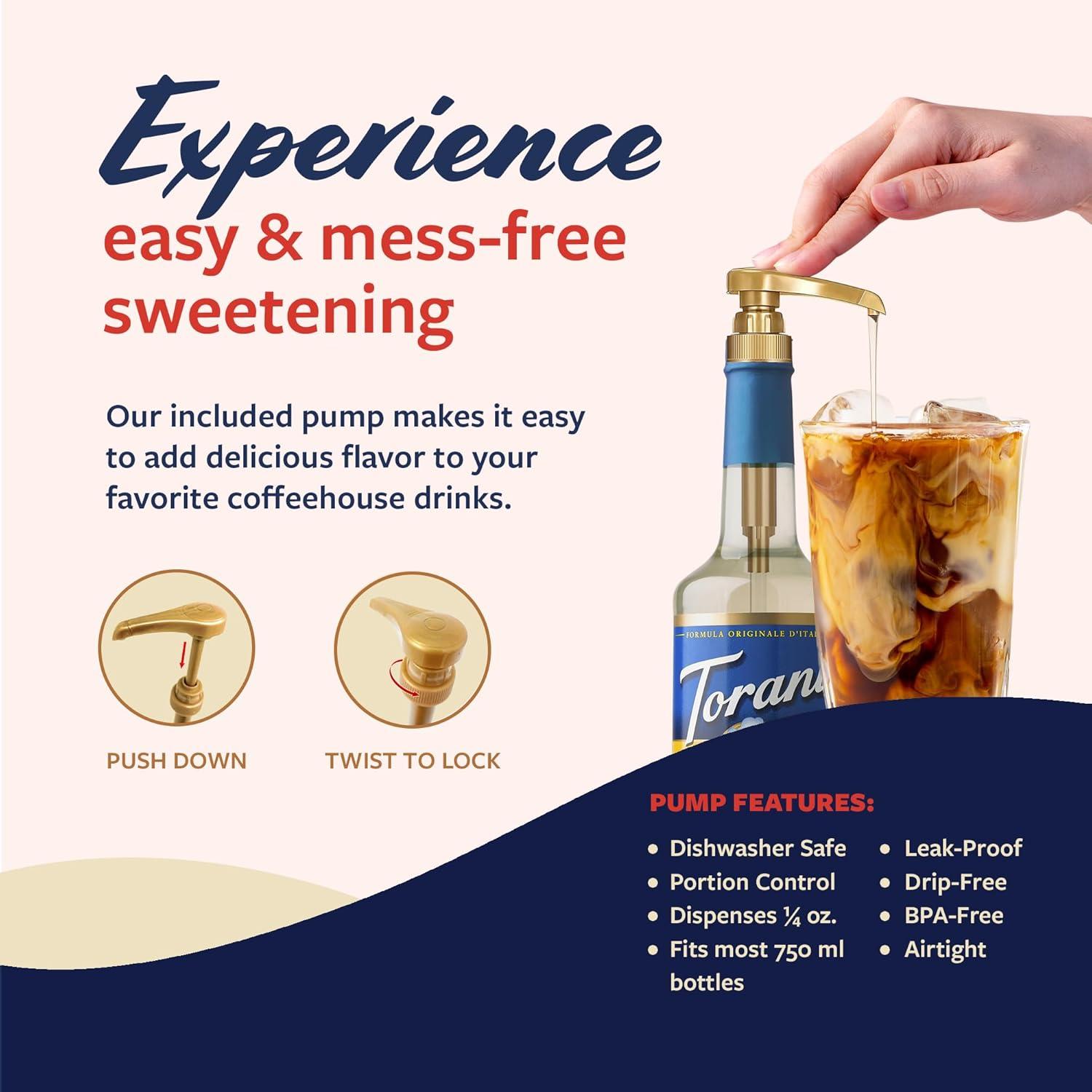image:imageTorani Syrup Bundle Sugar Free Vanilla and Pump 254 fl oz Bottle Pack of 4Sugar Free White Chocolate