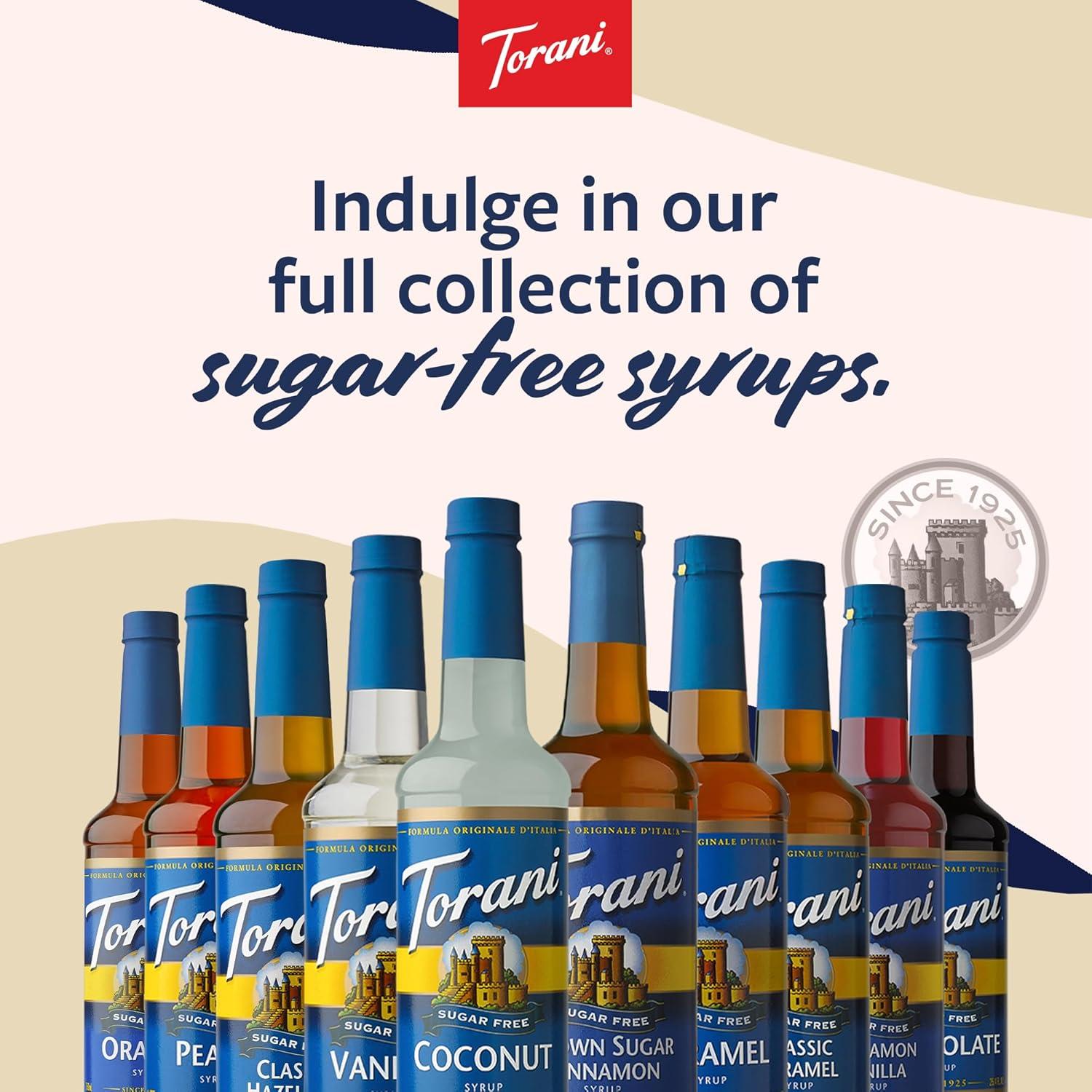 image:imageTorani Syrup Bundle Sugar Free Vanilla and Pump 254 fl oz Bottle Pack of 4Sugar Free White Chocolate