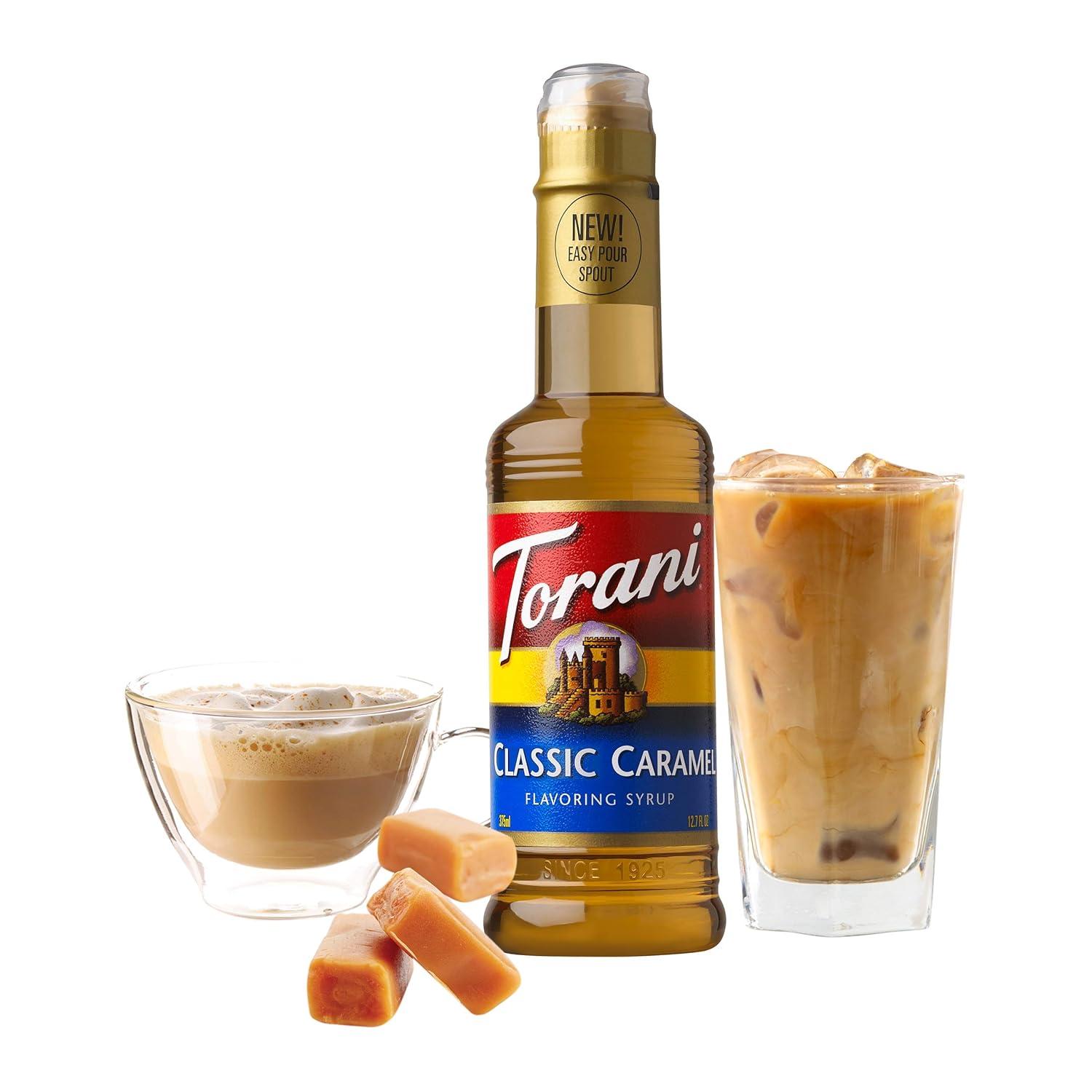 image:imageTorani Syrup Coffeehouse Variety Pack 4 127 Ounce Bottles Vanilla Salted Caramel Classic Hazelnut Irish CreamClassic Caramel