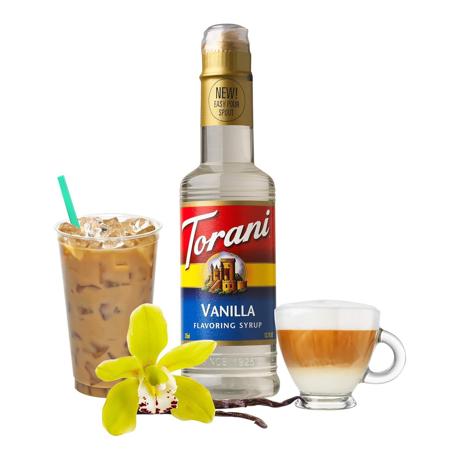 image:imageTorani Syrup Coffeehouse Variety Pack 4 127 Ounce Bottles Vanilla Salted Caramel Classic Hazelnut Irish CreamVanilla