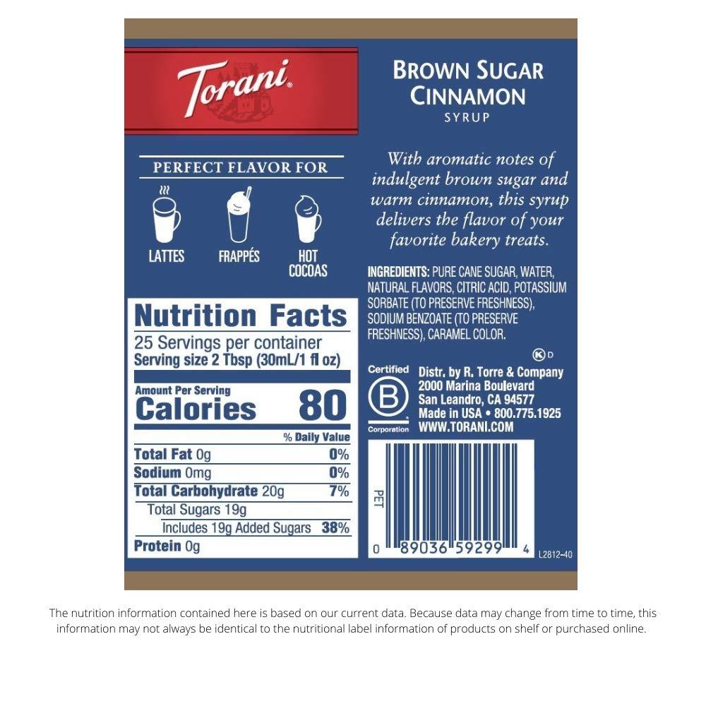 image:imageTorani Syrup French Vanilla 254 Ounces Pack of 4Brown Sugar Cinnamon