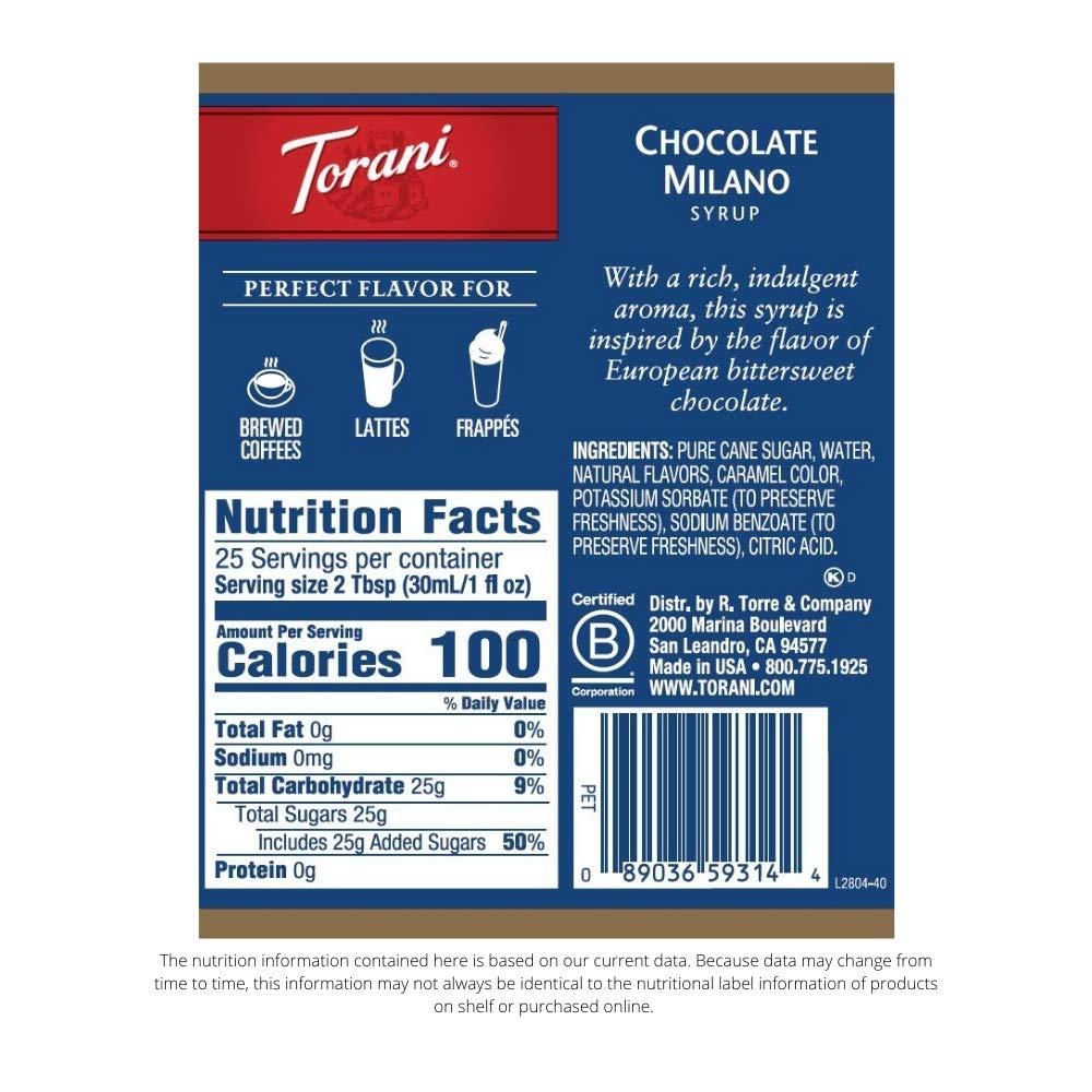 image:imageTorani Syrup French Vanilla 254 Ounces Pack of 4Chocolate Milano