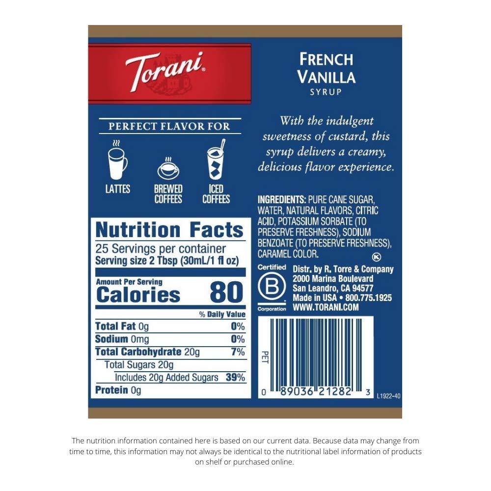 image:imageTorani Syrup French Vanilla 254 Ounces Pack of 4French Vanilla