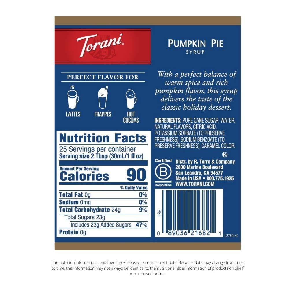 image:imageTorani Syrup French Vanilla 254 Ounces Pack of 4Pumpkin Pie