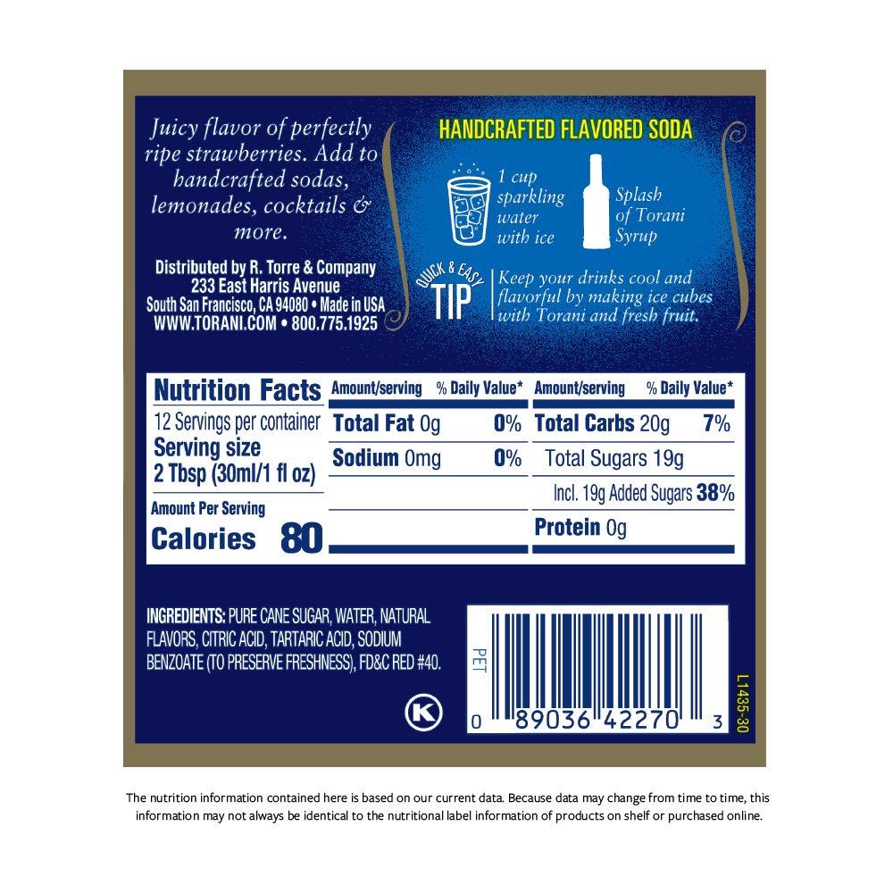 image:imageTorani Syrup Raspberry 127 Ounce 4 CountStrawberry