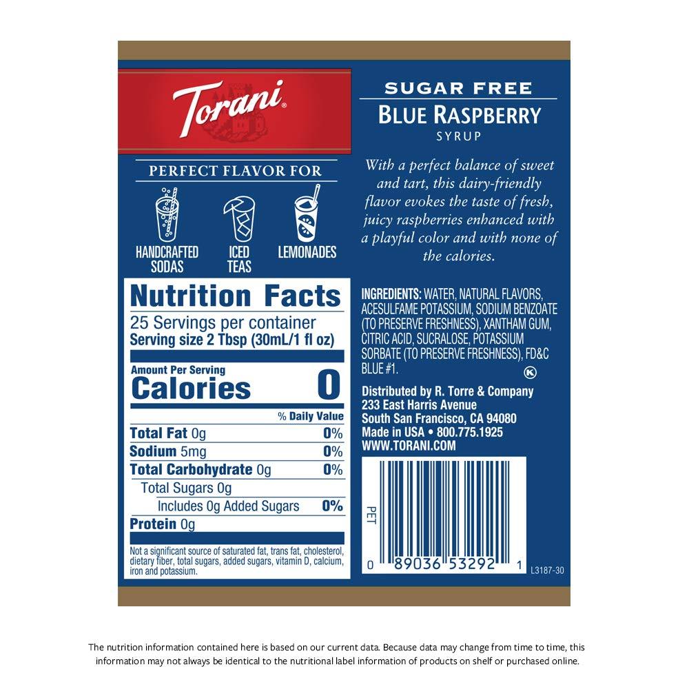image:imageTorani Syrup Strawberry 254 Ounce Pack of 4Blue Raspberry