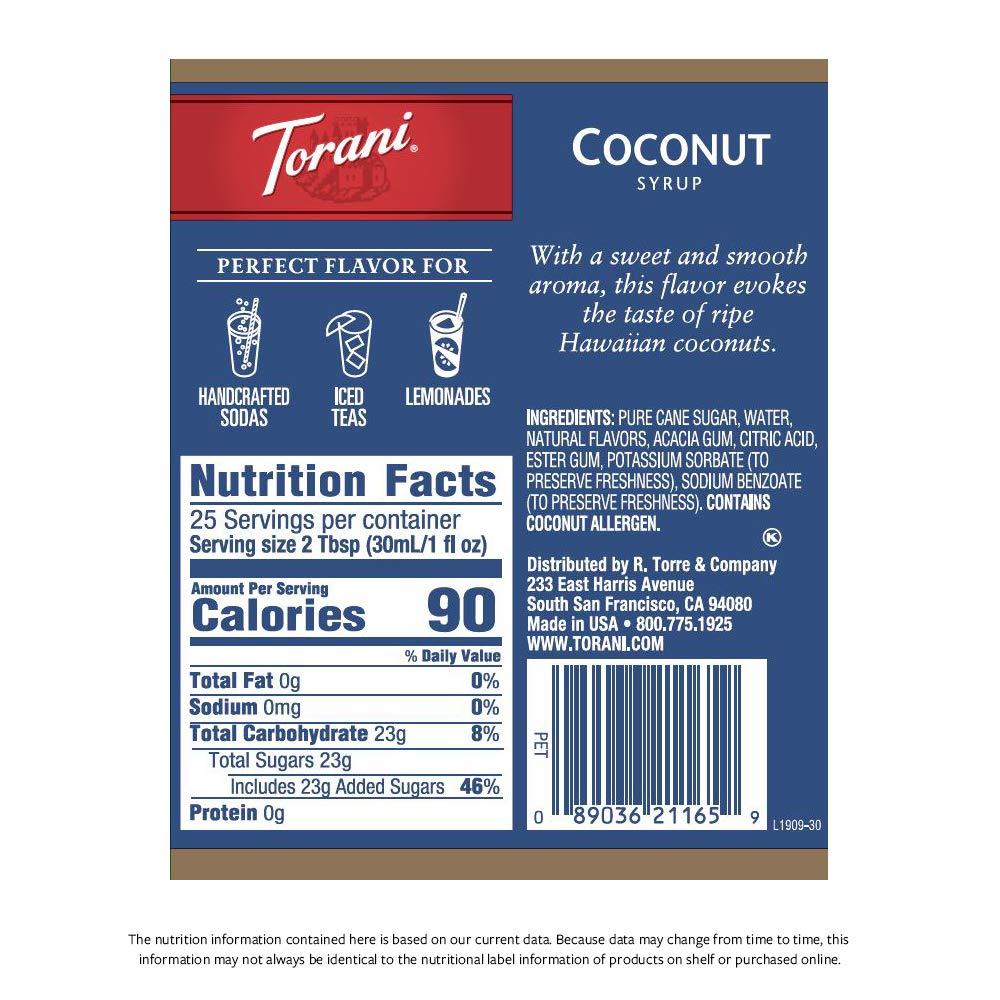 image:imageTorani Syrup Strawberry 254 Ounce Pack of 4Coconut