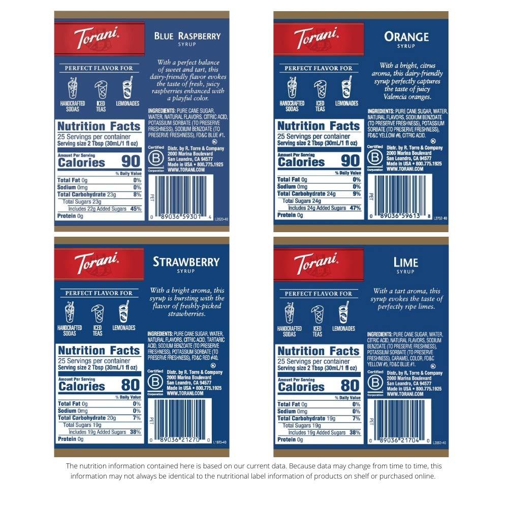image:imageTorani Syrup Variety Packs Holiday Favorites 254 fl oz Set of 4 Vanilla Toasted Marshmallow Peppermint Pumpkin PieBlue Raspberry Lime Strawberry Orange