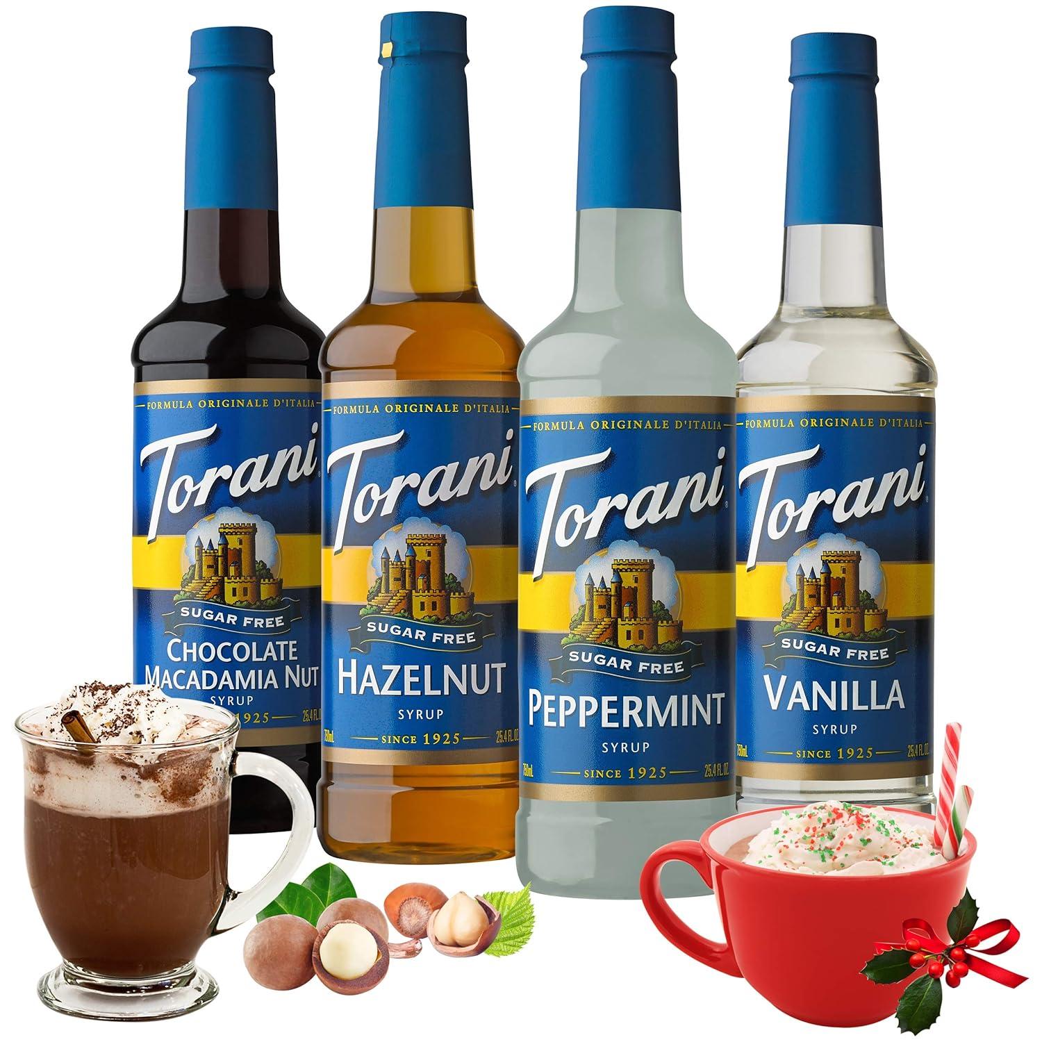 image:imageTorani Syrup Variety Packs Sugar Free Holiday Favorites 254 fl oz Set of 4Sugar Free Syrup Holiday Variety Pack