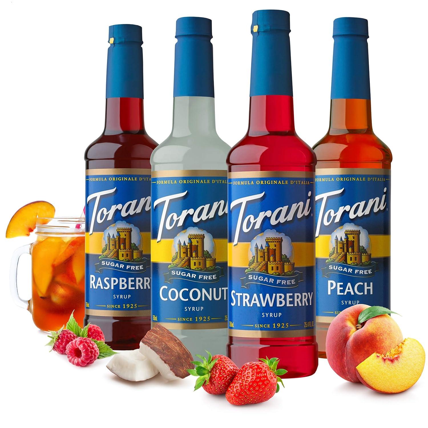 image:imageTorani Syrup Variety Packs Sugar Free Holiday Favorites 254 fl oz Set of 4Sugar Free Syrup Variety Pack Soda Flavors