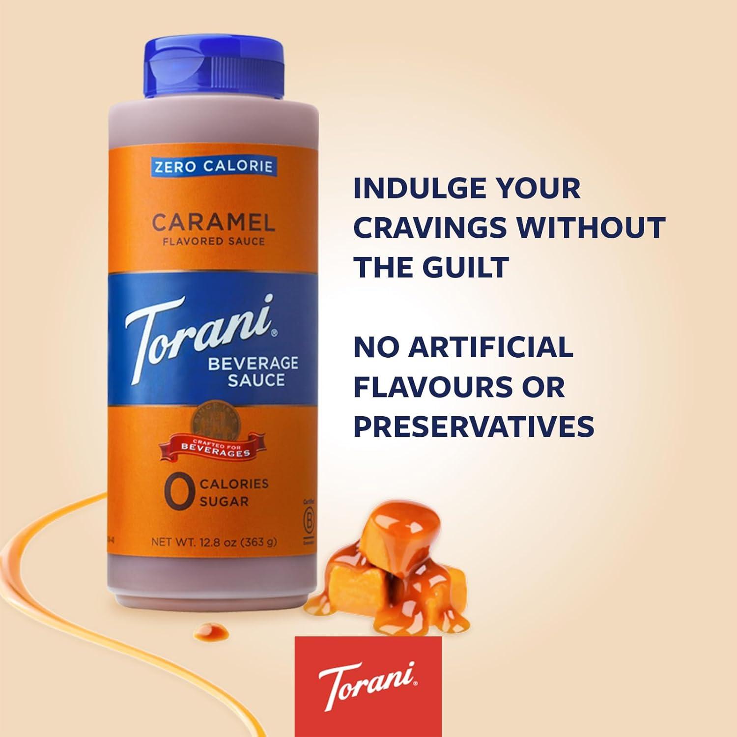 image:imageTorani Zero Calorie Caramel Dessert amp Drink Sauce 128 fl oz Pack of 4Caramel