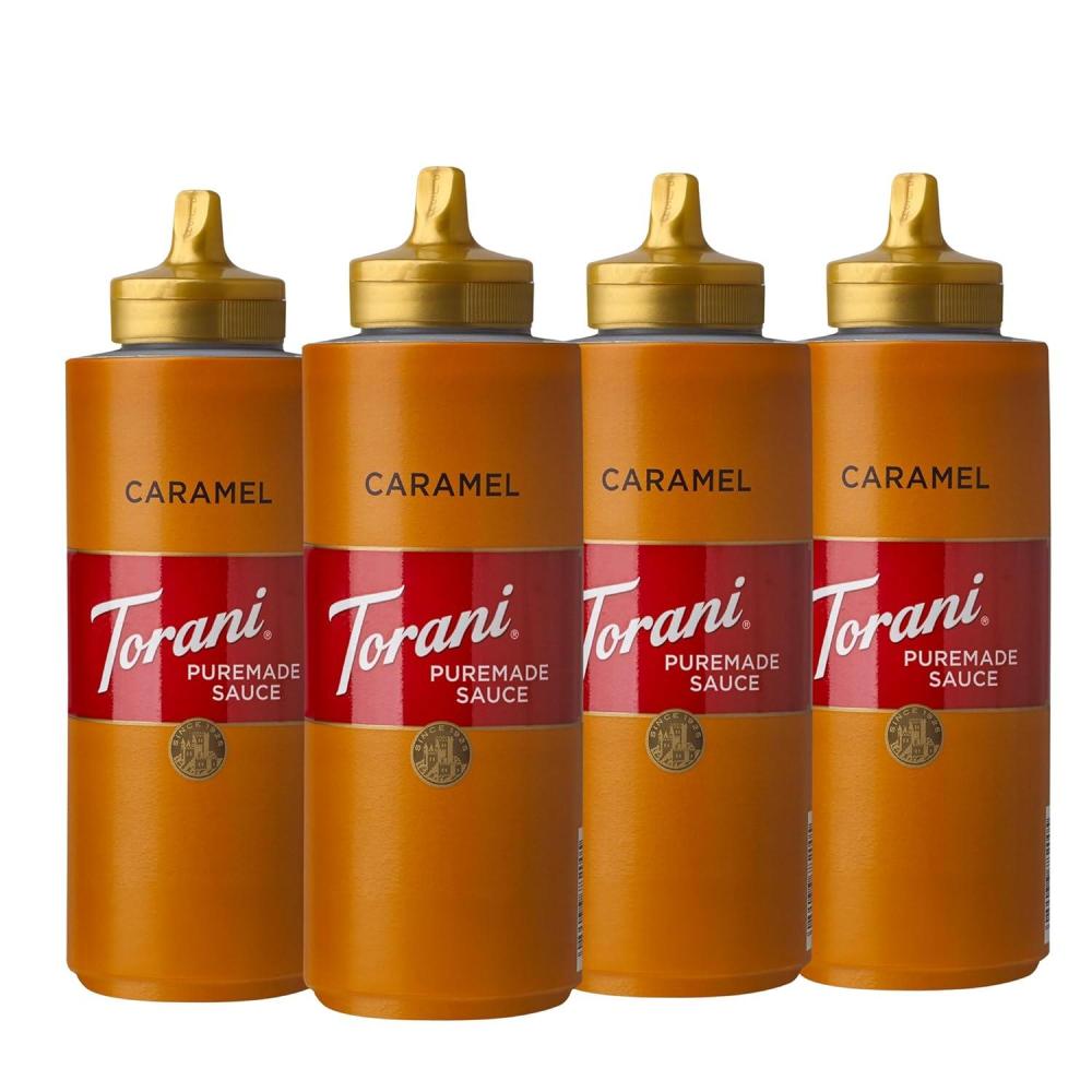 image:imageTorani Puremade Sauce Dark Chocolate 165 Ounces Pack of 4Caramel