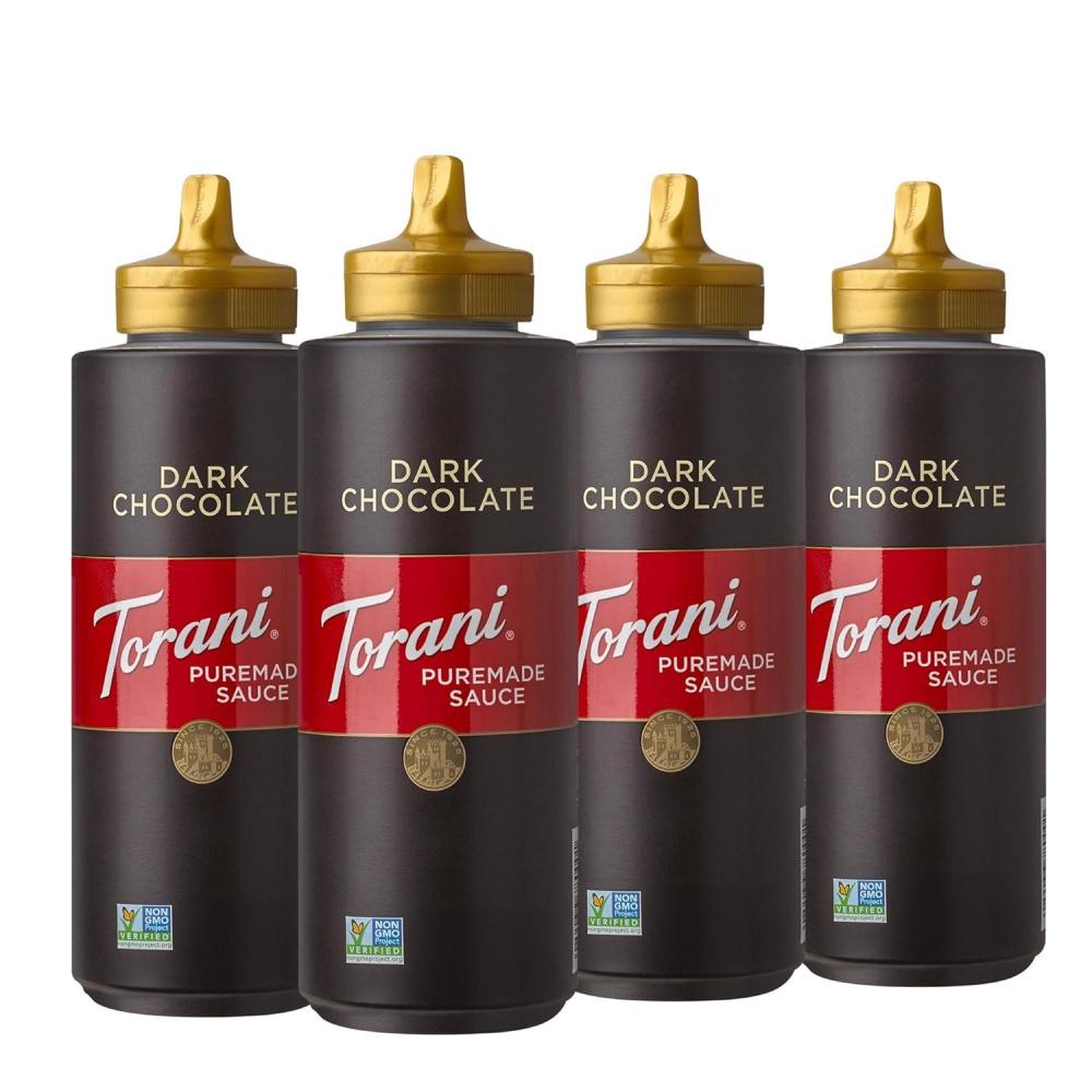 image:imageTorani Puremade Sauce Dark Chocolate 165 Ounces Pack of 4Dark Chocolate