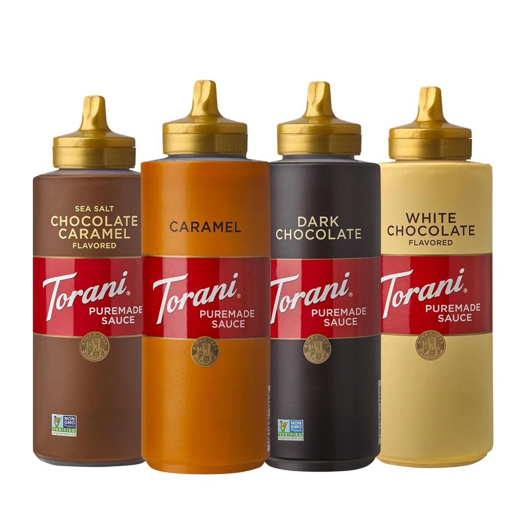 image:imageTorani Puremade Sauce Dark Chocolate 165 Ounces Pack of 4Variety Pack 2