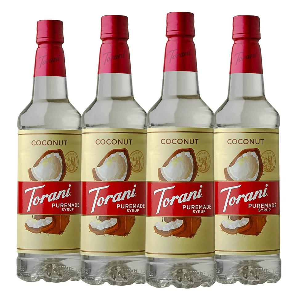 image:imageTorani Puremade Syrup Cane Sugar 254 Ounces Pack of 4Coconut