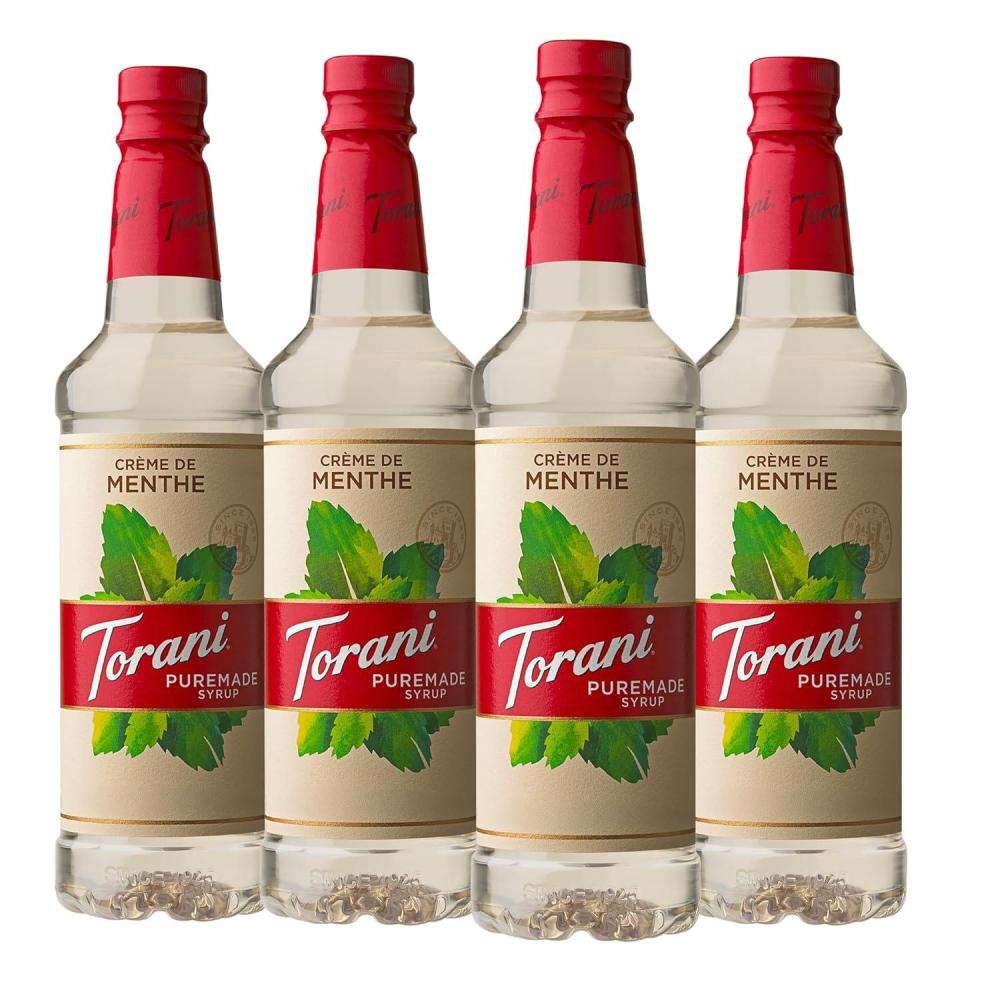 image:imageTorani Puremade Syrup Cane Sugar 254 Ounces Pack of 4Crme de Menthe