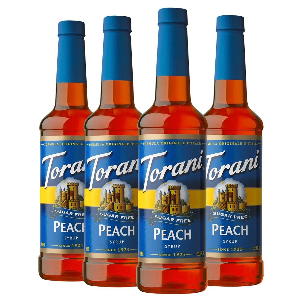 image:imageTorani Sugar Free Syrup Raspberry 254 Ounce Pack of 4Sugar Free Peach