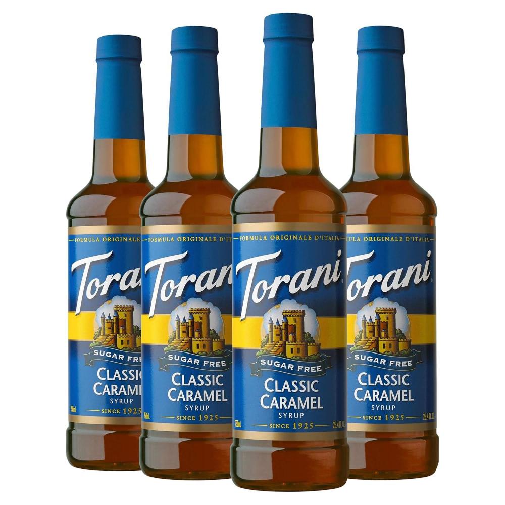 image:imageTorani Syrup Bundle Sugar Free Vanilla and Pump 254 fl oz Bottle Pack of 4Sugar Free Classic Caramel