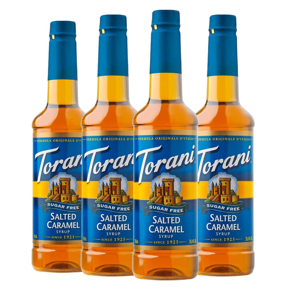 image:imageTorani Syrup Bundle Sugar Free Vanilla and Pump 254 fl oz Bottle Pack of 4Sugar Free Salted Caramel
