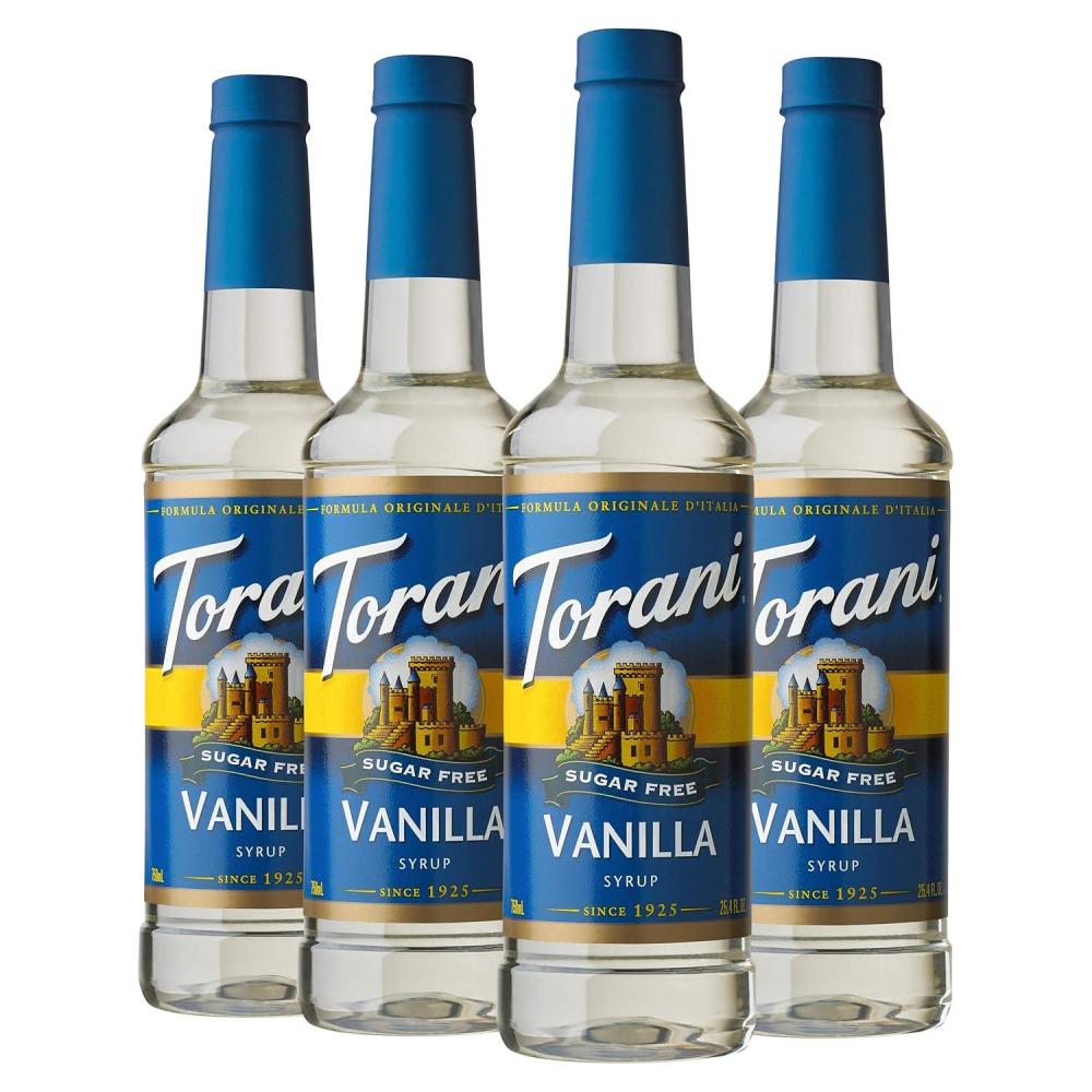 image:imageTorani Syrup Bundle Sugar Free Vanilla and Pump 254 fl oz Bottle Pack of 4Sugar Free Vanilla