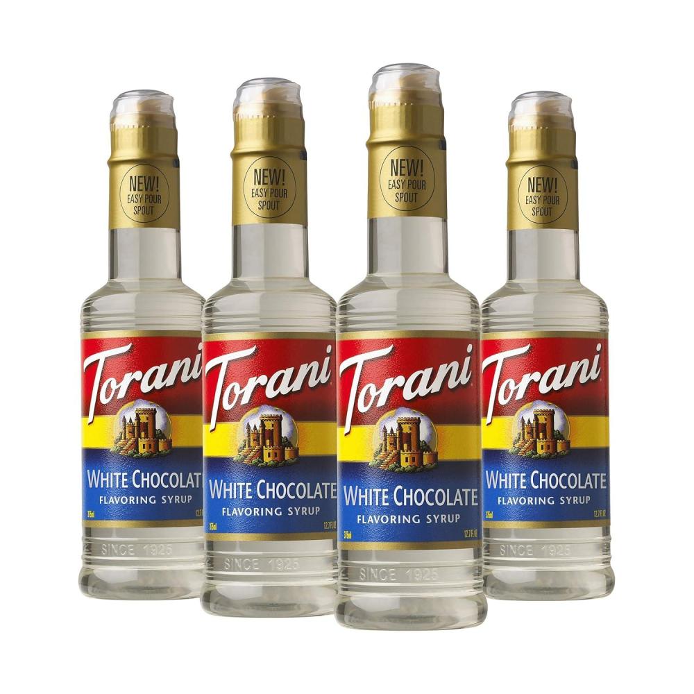 image:imageTorani Syrup Coffeehouse Variety Pack 4 127 Ounce Bottles Vanilla Salted Caramel Classic Hazelnut Irish CreamWhite Chocolate