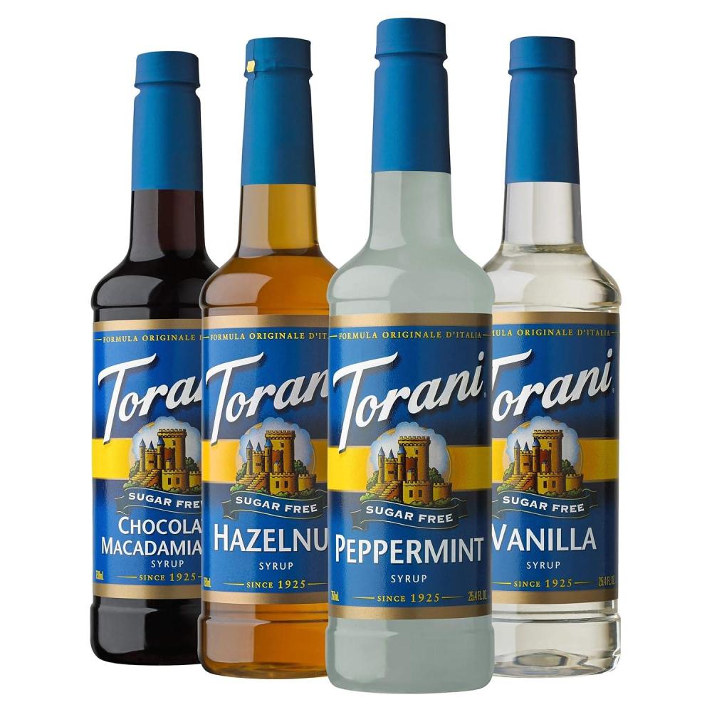 image:imageTorani Syrup Variety Packs Sugar Free Holiday Favorites 254 fl oz Set of 4Sugar Free Syrup Holiday Variety Pack
