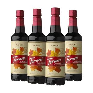 Torani Puremade Syrup, Cane Sugar, 25.4 Ounces (Pack of 4)(Maple)