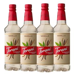 Torani Puremade Syrup, Cane Sugar, 25.4 Ounces (Pack of 4)(Vanilla)