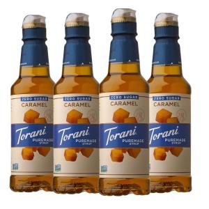 Torani Puremade Zero Sugar Syrup, Caramel, 12.7 Ounce (Pack of 4)(Sugar Free Caramel)