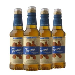 Torani Puremade Zero Sugar Syrup, Caramel, 12.7 Ounce (Pack of 4)(Sugar Free Hazelnut)
