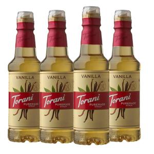Torani Puremade Zero Sugar Syrup, Caramel, 12.7 Ounce (Pack of 4)(Vanilla)