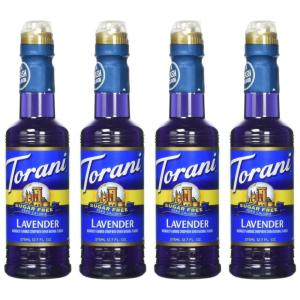 Torani Sugar Free Syrup, Coffeehouse Variety Pack, 12.7 Ounce (Pack of 4)(Lavender)