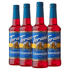 Torani Sugar Free Syrup, Raspberry, 25.4 Ounce (Pack of 4)(Sugar Free Strawberry)