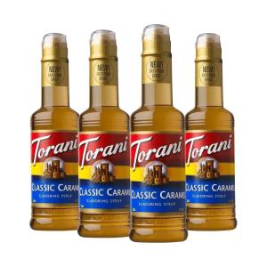 Torani Syrup, Coffeehouse Variety Pack, 4 12.7 Ounce Bottles (Vanilla, Salted Caramel, Classic Hazelnut, Irish Cream)(Classic Caramel)
