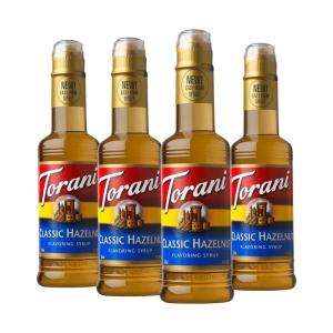 Torani Syrup, Coffeehouse Variety Pack, 4 12.7 Ounce Bottles (Vanilla, Salted Caramel, Classic Hazelnut, Irish Cream)(Classic Hazelnut)