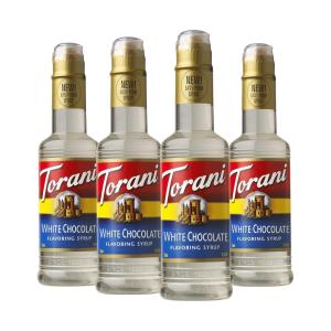 Torani Syrup, Coffeehouse Variety Pack, 4 12.7 Ounce Bottles (Vanilla, Salted Caramel, Classic Hazelnut, Irish Cream)(White Chocolate)