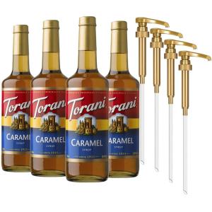 Torani Syrup, French Vanilla, 25.4 Ounces (Pack of 4)(Caramel)