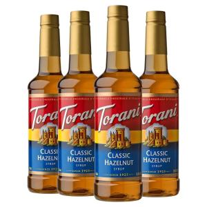 Torani Syrup, French Vanilla, 25.4 Ounces (Pack of 4)(Classic Hazelnut)