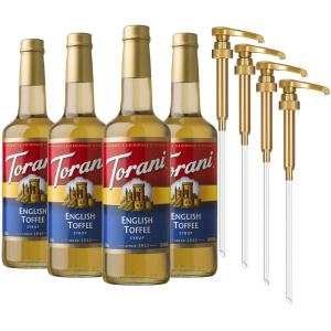 Torani Syrup, French Vanilla, 25.4 Ounces (Pack of 4)(English Toffee)