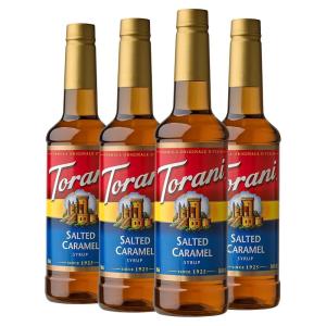Torani Syrup, French Vanilla, 25.4 Ounces (Pack of 4)(Salted Caramel)