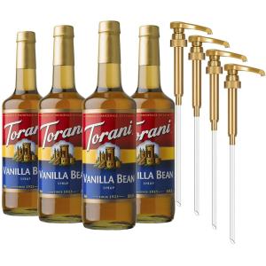Torani Syrup, French Vanilla, 25.4 Ounces (Pack of 4)(Vanilla Bean)